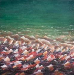 Red and Rose jäähdytys, 2012 (akryyli kankaalle)